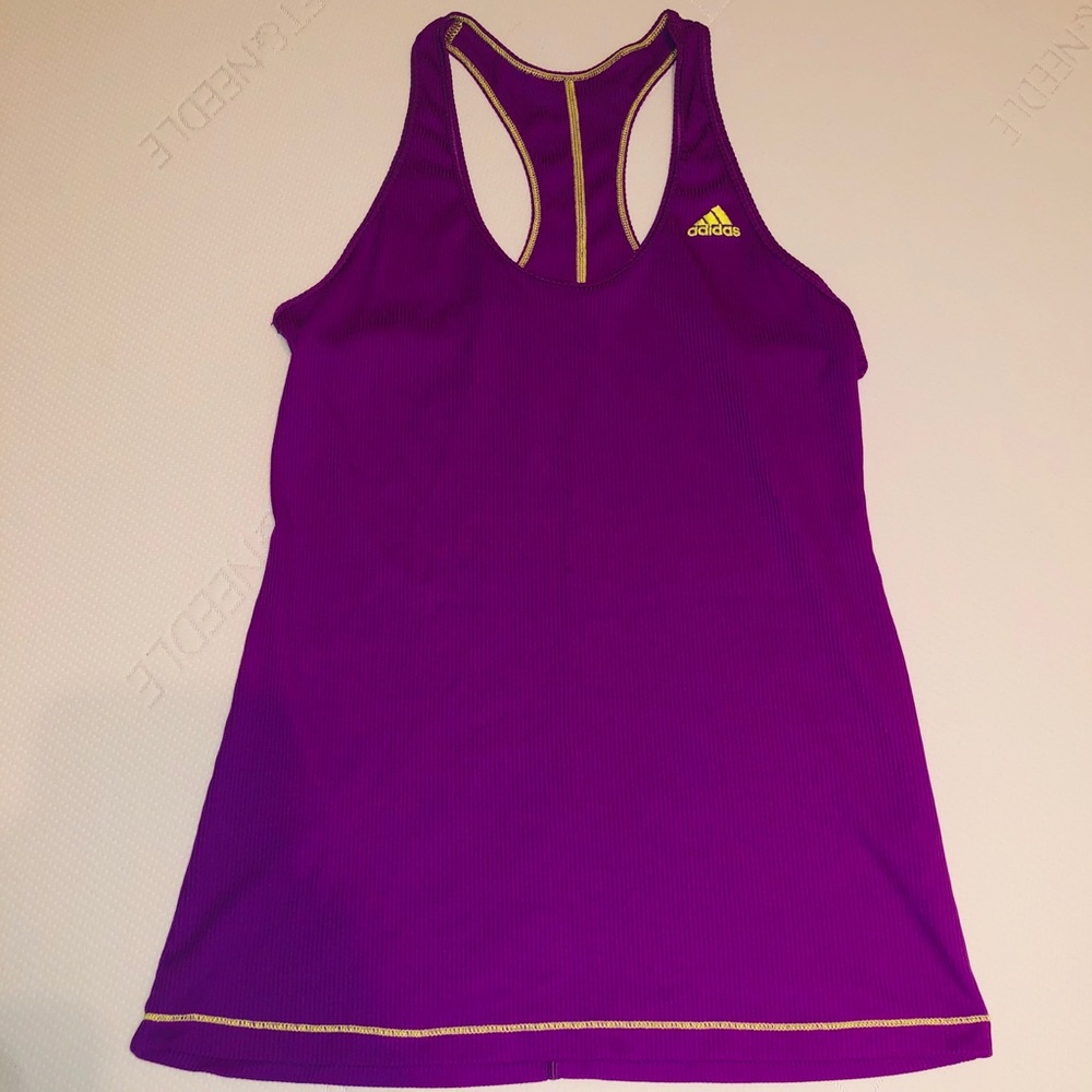 Bright Purple Adidas Workout Top